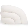 Sofá Curvo de 2 M en Tela Bouclé Blanco - 3 plazas - Diseño Moderno y Elegante - Ashton image 7