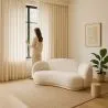 Sofá Curvo Tapizado en Bouclé Blanco – Diseño Moderno y Elegante - Sorela image 7