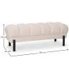 Banco Estilo Chesterfield Tapizado En Terciopelo Con Patas De Hierro - Hamptons image 7