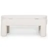 Banco Con Almacenamiento Tapizado En Tela Bouclé Blanco Roto – Asiento Moderno Para Salón Y Dormitorio - Boreta image 7