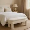 Banco Con Almacenamiento Tapizado En Tela Bouclé Blanco Roto – Asiento Moderno Para Salón Y Dormitorio - Boreta image 7