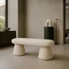 Banco Estilo Moderno Tapizado En Tela Bouclé - Kurt image 7