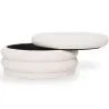 Ottoman Moderno Con Almacenamiento Tapizado En Tela Bouclé Multifuncional Como Mesa De Café - Dass image 7