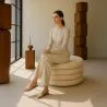 Ottoman Moderno Con Almacenamiento Tapizado En Tela Bouclé Multifuncional Como Mesa De Café - Dass image 7