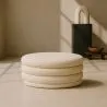 Ottoman Moderno Con Almacenamiento Tapizado En Tela Bouclé Multifuncional Como Mesa De Café - Dass image 7