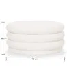 Ottoman Moderno Con Almacenamiento Tapizado En Tela Bouclé Multifuncional Como Mesa De Café - Dass image 7