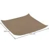 Toldo de fibra de coco 4x4M - Vela de sombra 100% Natural image 7