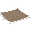 Toldo de fibra de coco 5x5M - Vela de sombra 100% Natural image 7
