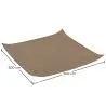Toldo de fibra de coco 5x5M - Vela de sombra 100% Natural image 7