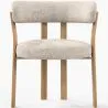 Sillón de salón con Reposabrazos tapizado en Chenille -  Patas efecto roble - Diseño ergonómico y moderno - Okare image 7