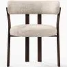 Sillón de salón con Reposabrazos tapizado en Chenille -  Patas efecto madera oscura - Diseño ergonómico y moderno - Okare image 7