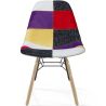 Silla de Comedor - Tapizado Patchwork - Diseño Escandinavo y Patas de Madera - Skögur image 7