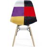 Silla de Comedor - Tapizado Patchwork - Diseño Escandinavo y Patas de Madera - Skögur image 7