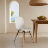 Silla de comedor con patas de madera natural – Estilo moderno y funcionalidad -Broly image 7