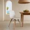 Silla de comedor con patas de madera natural – Estilo moderno y funcionalidad -Broly image 7