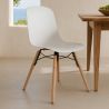 Silla de comedor con patas de madera natural – Estilo moderno y funcionalidad -Broly image 7