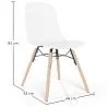 Silla de comedor con patas de madera natural – Estilo moderno y funcionalidad -Broly image 7