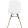 Silla de comedor con patas de madera natural – Estilo moderno y funcionalidad -Broly image 7