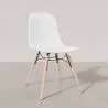Silla de comedor con patas de madera natural – Estilo moderno y funcionalidad -Broly image 7