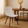 Silla de comedor con patas de madera oscura – Estilo moderno y funcionalidad -Broly image 7