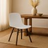 Silla de comedor con patas de madera oscura – Estilo moderno y funcionalidad -Broly image 7