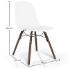 Silla de comedor con patas de madera oscura – Estilo moderno y funcionalidad -Broly image 7