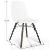 Silla de comedor con patas de madera oscura – Estilo moderno y funcionalidad -Broly image 7