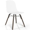 Silla de comedor con patas de madera oscura – Estilo moderno y funcionalidad -Broly image 7
