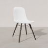 Silla de comedor con patas de madera oscura – Estilo moderno y funcionalidad -Broly image 7