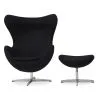 Sillón con Reposapiés - Diseño Huevo - Tapizado en Tela - Brave image 7