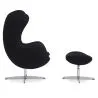 Sillón con Reposapiés - Diseño Huevo - Tapizado en Tela - Brave image 7