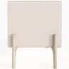 Mesita de noche scandi moderna forrada en polipiel con 2 cajones y patas de madera natural - Bennis image 7