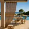 Toldo Cortina de sombra de fibra de coco 2.5x2M - Vela de sombra 100% Natural image 7