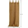 Toldo Cortina de sombra de fibra de coco 2.1x1M - Vela de sombra 100% Natural image 7