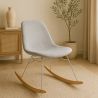 Mecedora Moderna para Adultos Tapizada en Tela – Patas de Acero y Madera - Skögur image 7