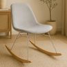 Mecedora Moderna para Adultos Tapizada en Tela – Patas de Acero y Madera - Skögur image 7