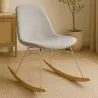 Mecedora Moderna para Adultos Tapizada en Tela – Patas de Acero y Madera - Skögur image 7