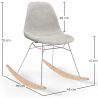 Mecedora Moderna para Adultos Tapizada en Tela – Patas de Acero y Madera - Skögur image 7