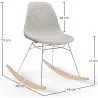 Mecedora Moderna para Adultos Tapizada en Tela – Patas de Acero y Madera - Skögur image 7