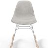 Mecedora Moderna para Adultos Tapizada en Tela – Patas de Acero y Madera - Skögur image 7