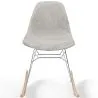 Mecedora Moderna para Adultos Tapizada en Tela – Patas de Acero y Madera - Skögur image 7