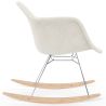 Silla Mecedora Bouclé con Brazos – Diseño Escandinavo con Acero y Madera - Nordika image 7