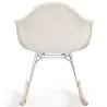 Silla Mecedora Bouclé con Brazos – Diseño Escandinavo con Acero y Madera - Nordika image 7