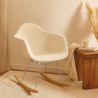 Silla Mecedora Bouclé con Brazos – Diseño Escandinavo con Acero y Madera - Nordika image 7
