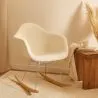 Silla Mecedora Bouclé con Brazos – Diseño Escandinavo con Acero y Madera - Nordika image 7