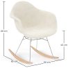 Silla Mecedora Bouclé con Brazos – Diseño Escandinavo con Acero y Madera - Nordika image 7