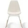 Silla Mecedora Minimalista en Bouclé – Estilo Nórdico con Base de Madera y Acero - Skögur image 7