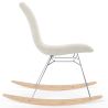 Silla Mecedora Minimalista en Bouclé – Estilo Nórdico con Base de Madera y Acero - Skögur image 7