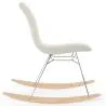 Silla Mecedora Minimalista en Bouclé – Estilo Nórdico con Base de Madera y Acero - Skögur image 7