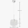 Lámpara Colgante Moderna de Cristal - Cable Ajustable - Dewers image 7
